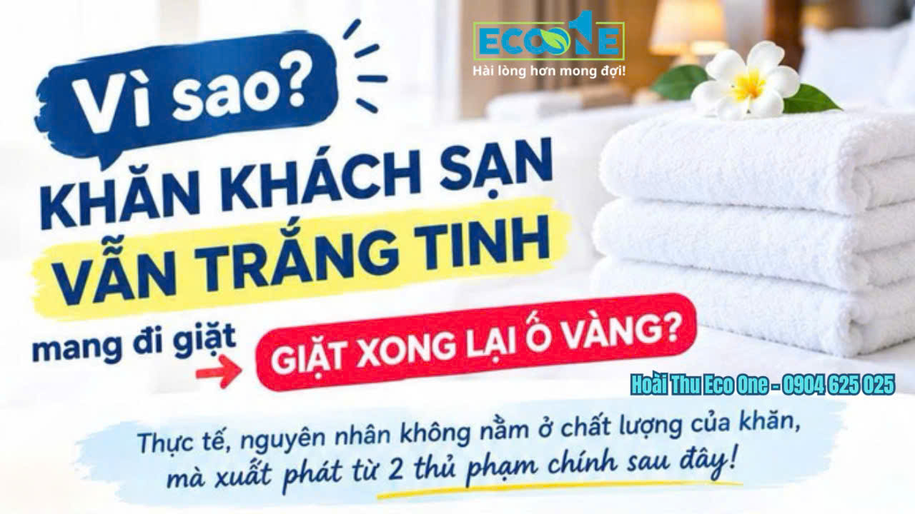 Khăn Khách Sạn Bị Ố Vàng Sau Khi Giặt Sấy Nguyên Nhân và Cách Xử Lý